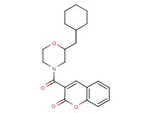 3-{[2-(cyclohexylmethyl)-4-morpholinyl]carbonyl}-2H-chromen-2-one