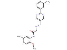 N-(2-methoxy-5-methylphenyl)-2-({[2-(3-methylphenyl)pyrimidin-5-yl]methyl}amino)acetamide