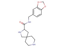 N-(1,3-benzodioxol-5-ylmethyl)-2,8-diazaspiro[4.5]decane-3-carboxamide dihydrochloride