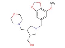 [(3R*,4S*)-1-[(7-methoxy-1,3-benzodioxol-5-yl)methyl]-4-(morpholin-4-ylmethyl)pyrrolidin-3-yl]methanol