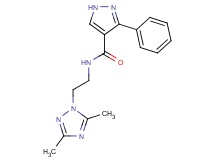 N-[2-(3,5-dimethyl-1H-1,2,4-triazol-1-yl)ethyl]-3-phenyl-1H-pyrazole-4-carboxamide