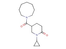 5-(1-azocanylcarbonyl)-1-cyclopropyl-2-piperidinone