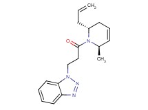 1-{3-[(2R*,6R*)-2-allyl-6-methyl-3,6-dihydropyridin-1(2H)-yl]-3-oxopropyl}-1H-1,2,3-benzotriazole