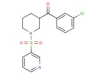 (3-chlorophenyl)[1-(3-pyridinylsulfonyl)-3-piperidinyl]methanone