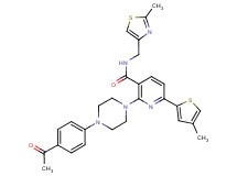 2-[4-(4-acetylphenyl)-1-piperazinyl]-N-[(2-methyl-1,3-thiazol-4-yl)methyl]-6-(4-methyl-2-thienyl)nicotinamide
