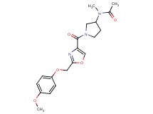 N-[1-({2-[(4-methoxyphenoxy)methyl]-1,3-oxazol-4-yl}carbonyl)pyrrolidin-3-yl]-N-methylacetamide