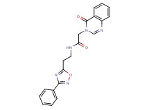 2-(4-oxo-3(4H)-quinazolinyl)-N-[2-(3-phenyl-1,2,4-oxadiazol-5-yl)ethyl]acetamide
