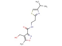 4-(hydroxymethyl)-N-[2-(4-isopropyl-1,3-thiazol-2-yl)ethyl]-5-methylisoxazole-3-carboxamide