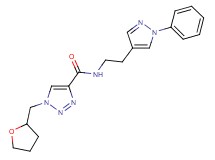 N-[2-(1-phenyl-1H-pyrazol-4-yl)ethyl]-1-(tetrahydro-2-furanylmethyl)-1H-1,2,3-triazole-4-carboxamide