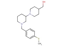 {1'-[4-(methylthio)benzyl]-1,3'-bipiperidin-4-yl}methanol