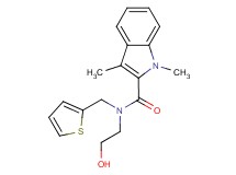 N-(2-hydroxyethyl)-1,3-dimethyl-N-(2-thienylmethyl)-1H-indole-2-carboxamide