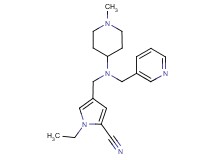 1-ethyl-4-{[(1-methyl-4-piperidinyl)(3-pyridinylmethyl)amino]methyl}-1H-pyrrole-2-carbonitrile