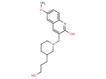 3-{[3-(3-hydroxypropyl)-1-piperidinyl]methyl}-6-methoxy-2-quinolinol