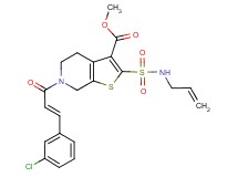 methyl 2-[(allylamino)sulfonyl]-6-[(2E)-3-(3-chlorophenyl)-2-propenoyl]-4,5,6,7-tetrahydrothieno[2,3-c]pyridine-3-carboxylate