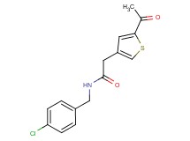 2-(5-acetyl-3-thienyl)-N-(4-chlorobenzyl)acetamide