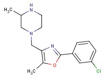 1-{[2-(3-chlorophenyl)-5-methyl-1,3-oxazol-4-yl]methyl}-3-methylpiperazine hydrochloride
