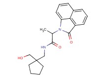 N-{[1-(hydroxymethyl)cyclopentyl]methyl}-2-(2-oxobenzo[cd]indol-1(2H)-yl)propanamide