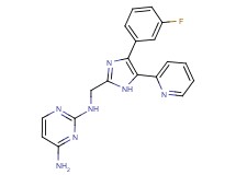 N~2~-{[4-(3-fluorophenyl)-5-pyridin-2-yl-1H-imidazol-2-yl]methyl}pyrimidine-2,4-diamine