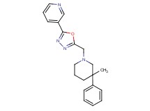 3-{5-[(3-methyl-3-phenylpiperidin-1-yl)methyl]-1,3,4-oxadiazol-2-yl}pyridine