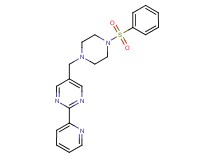 5-{[4-(phenylsulfonyl)-1-piperazinyl]methyl}-2-(2-pyridinyl)pyrimidine