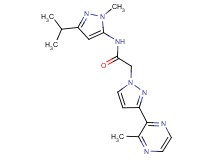 N-(3-isopropyl-1-methyl-1H-pyrazol-5-yl)-2-[3-(3-methylpyrazin-2-yl)-1H-pyrazol-1-yl]acetamide