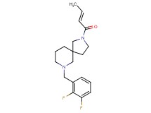 2-[(2E)-but-2-enoyl]-7-(2,3-difluorobenzyl)-2,7-diazaspiro[4.5]decane