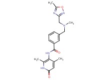 N-(2,4-dimethyl-6-oxo-1,6-dihydropyridin-3-yl)-3-({methyl[(5-methyl-1,2,4-oxadiazol-3-yl)methyl]amino}methyl)benzamide