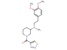 N-[2-(3,4-dimethoxyphenyl)ethyl]-N-methyl-1-(1,2,3-thiadiazol-4-ylcarbonyl)-3-piperidinamine