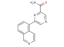 6-isoquinolin-5-ylpyrazine-2-carboxamide