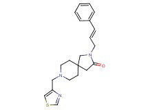 2-[(2E)-3-phenyl-2-propen-1-yl]-8-(1,3-thiazol-4-ylmethyl)-2,8-diazaspiro[4.5]decan-3-one
