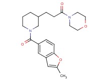 4-(3-{1-[(2-methyl-1-benzofuran-5-yl)carbonyl]-3-piperidinyl}propanoyl)morpholine
