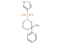 3-methyl-3-phenyl-1-(1H-pyrazol-4-ylsulfonyl)piperidine