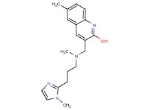 6-methyl-3-({methyl[3-(1-methyl-1H-imidazol-2-yl)propyl]amino}methyl)-2-quinolinol