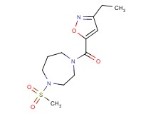 1-[(3-ethylisoxazol-5-yl)carbonyl]-4-(methylsulfonyl)-1,4-diazepane