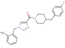 4-(4-fluorobenzyl)-1-{[1-(2-methylbenzyl)-1H-1,2,3-triazol-4-yl]carbonyl}piperidine
