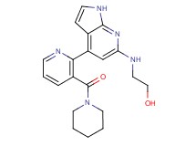 2-({4-[3-(piperidin-1-ylcarbonyl)pyridin-2-yl]-1H-pyrrolo[2,3-b]pyridin-6-yl}amino)ethanol