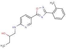 1-({5-[3-(2-methylphenyl)-1,2,4-oxadiazol-5-yl]-2-pyridinyl}amino)-2-butanol