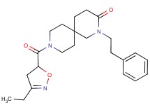 9-[(3-ethyl-4,5-dihydroisoxazol-5-yl)carbonyl]-2-(2-phenylethyl)-2,9-diazaspiro[5.5]undecan-3-one