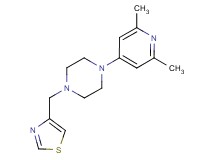 1-(2,6-dimethylpyridin-4-yl)-4-(1,3-thiazol-4-ylmethyl)piperazine
