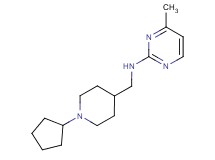 N-[(1-cyclopentylpiperidin-4-yl)methyl]-4-methylpyrimidin-2-amine