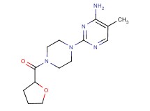 5-methyl-2-[4-(tetrahydro-2-furanylcarbonyl)-1-piperazinyl]-4-pyrimidinamine