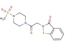 2-{2-[4-(methylsulfonyl)piperazin-1-yl]-2-oxoethyl}-1,2-benzisothiazol-3(2H)-one