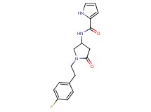 N-{1-[2-(4-fluorophenyl)ethyl]-5-oxopyrrolidin-3-yl}-1H-pyrrole-2-carboxamide
