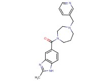 2-methyl-5-{[4-(3-pyridinylmethyl)-1,4-diazepan-1-yl]carbonyl}-1H-benzimidazole