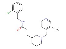 N-(2-chlorobenzyl)-3-{1-[(3-methylpyridin-4-yl)methyl]piperidin-3-yl}propanamide