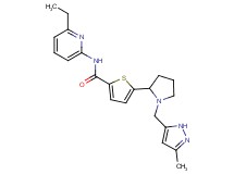 N-(6-ethyl-2-pyridinyl)-5-{1-[(3-methyl-1H-pyrazol-5-yl)methyl]-2-pyrrolidinyl}-2-thiophenecarboxamide
