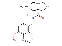 (3aR*,6aR*)-N-[(8-methoxyquinolin-5-yl)methyl]-N,2-dimethylhexahydropyrrolo[3,4-c]pyrrole-3a(1H)-carboxamide