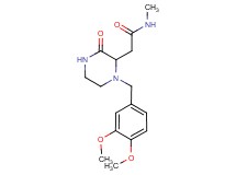2-[1-(3,4-dimethoxybenzyl)-3-oxo-2-piperazinyl]-N-methylacetamide