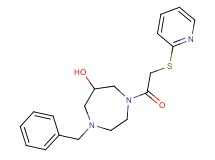 1-benzyl-4-[(2-pyridinylthio)acetyl]-1,4-diazepan-6-ol