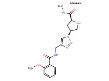 (4S)-4-(4-{[(2-methoxybenzoyl)amino]methyl}-1H-1,2,3-triazol-1-yl)-N-methyl-L-prolinamide hydrochloride